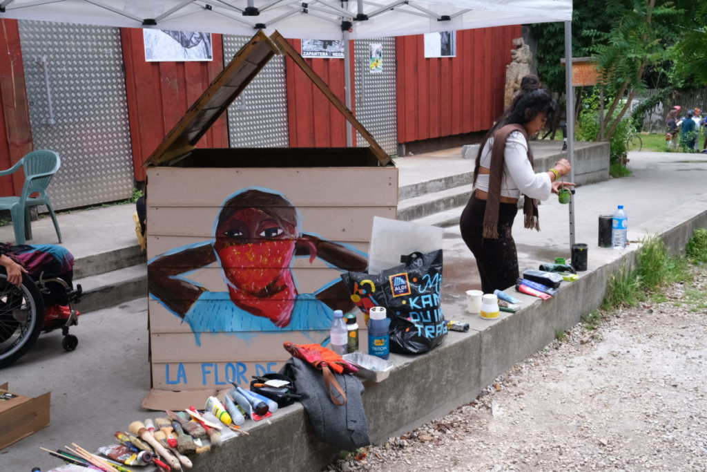 Journée d'accueil de l'escadron 421 zapatiste à la Parole errante