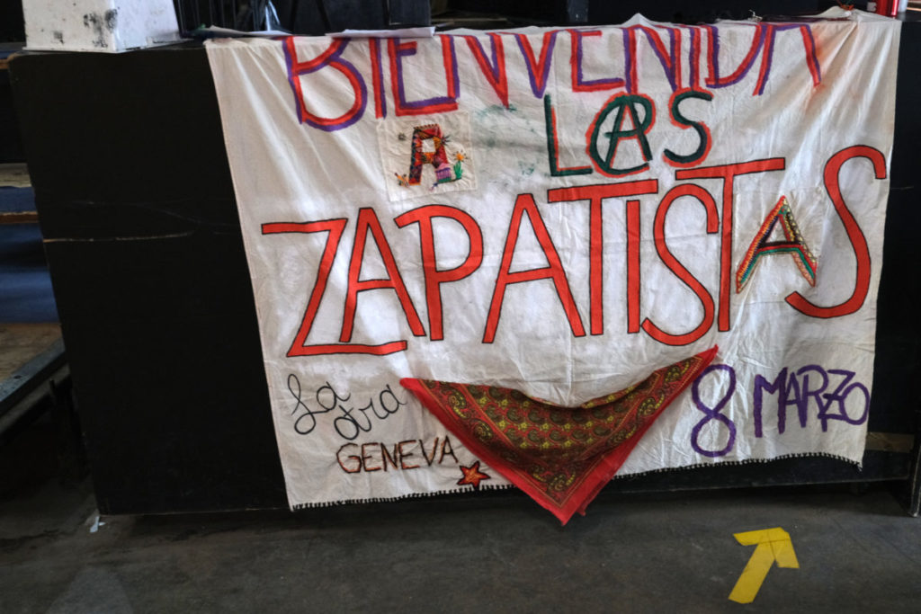 Journée d'accueil de l'escadron 421 zapatiste à la Parole errante