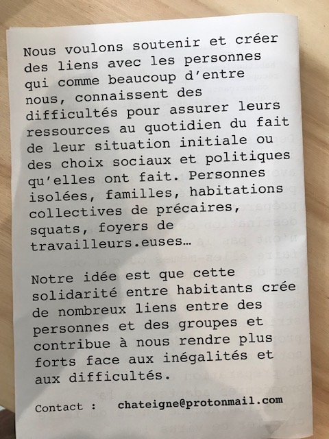 À propos de la cantine autogérée Les Chats Teignes